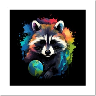 Raccoon Earth Day Posters and Art